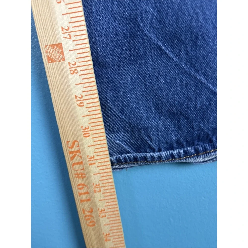 Levis 501 Jeans Mens 36x32 Blue Button Fly Denim Pants Faded Workwear Original